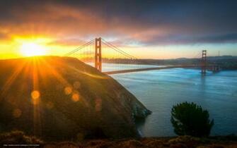 Wallpaper Usa City Bridge Golden Gate Desktop
