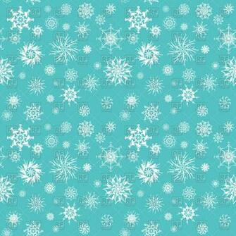 Different White Snowflakes Background Vector Image