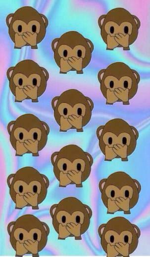 Background Cute Emoji Fondos Indie Monkey Overlay Transparent