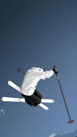 Olympic Games Style Ski Ios iPhone X Wallpaper