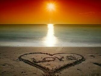 Wallpaper Valentine S Beach Love