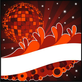 Vector Description Abstract Disco Ball Background