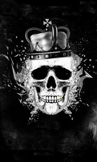 Blackberry Z10 Wallpaper King Skull