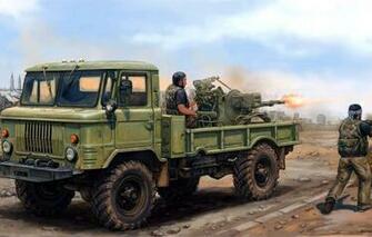 Wallpaper Figure Soviet Mm Twin Anti Aircraft Gun Zu