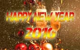 Happy New Year Wallpaper With Red Orange And Yellow Text