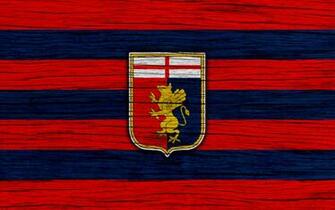 Wallpaper Genoa 4k Serie A Logo Italy Wooden