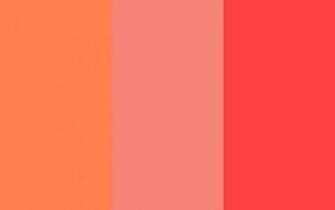 Coral Pink And Red Solid Three Color Background