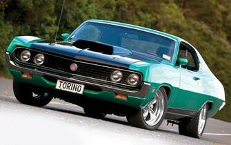 Ford Gran Torino Classic Muscle Cars Wallpaper Background