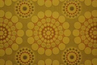 Vintage Wallpaper S Large Yellow And Floral Funky Textured Geome