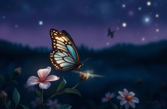 Night Butterfly Wallpaper