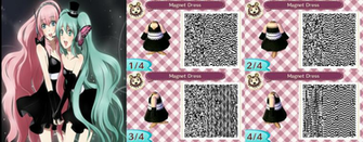 Acnl Vocaloid Magnet Dress By Qr Codez