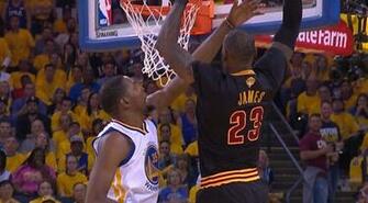 Lebron James Dunks On Kevin Durant Warriors Vs