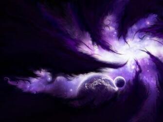 Space Planets Purple Wallpaper HD Desktop