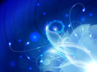 Abstract Floral Blue Background Vector Graphic Graphics