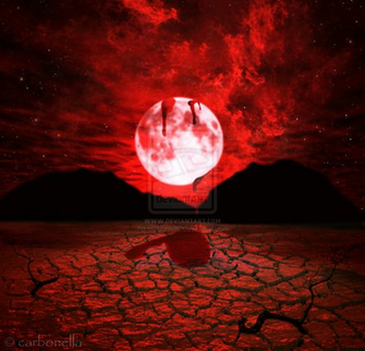Blood Moon The Red Bleeds When Famine Blights Earth Beneath