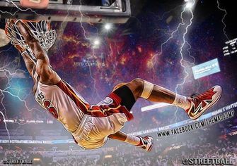 Lebron James Dunk Wallpaper Desktop Background