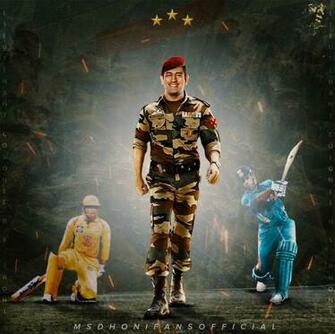 Ms Dhoni Fans Official P The Valiant Soldier Strides