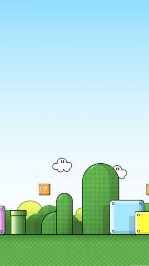 Super Mario World Mountains Wallpaper For Mobile Phone