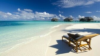 Beautiful Tropical Sandy Beach Wallpaper Jpg