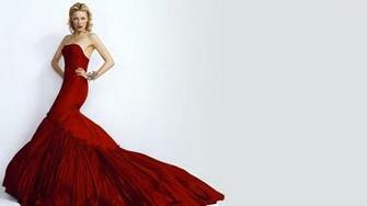 Red Dress Background Wallpaper