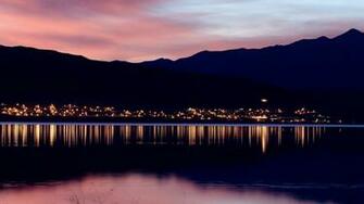 Utah Lake Dusk Usa Desktop Wallpaper World Goodwp