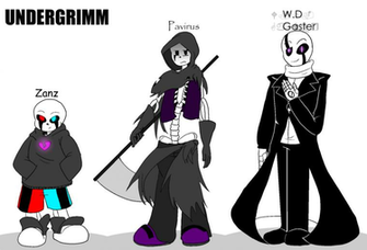 Characters Zanz Pavirus W D Gaster By Akaneakano