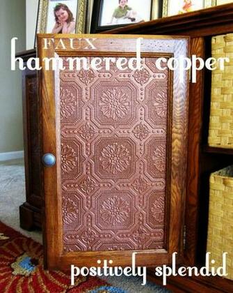 Faux Hammered Copper Tutorial Paintable Wallpaper And Metallic Spray