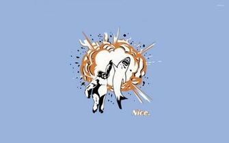 Gorilla And Shark High Five Wallpaper Funny