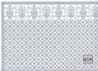 Brodnax Prints Leslie Blue 1kt603 Kitchen Tile Wallpaper Dollhouse