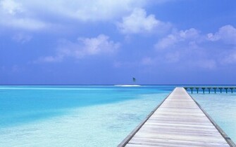 Beach Blue Sky Wallpaper HD