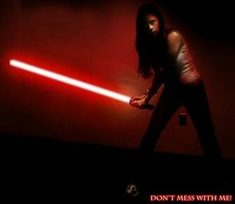 Girl With Lightsaber Red By Beamer3k