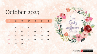 Christian Floral Calendar Desktop Wallpaper Entheosweb