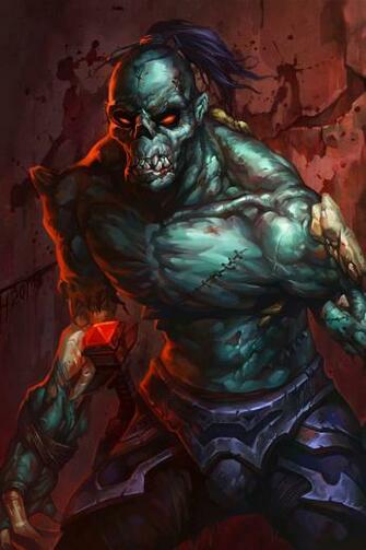 Zombie Drawns Cartoons Wallpaper For iPhone