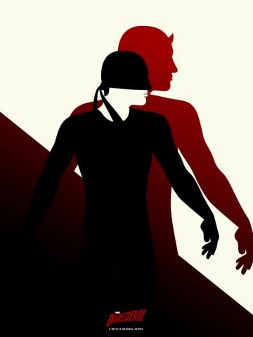 Daredevil Minimalist Horror Movie Poster Wallpaper
