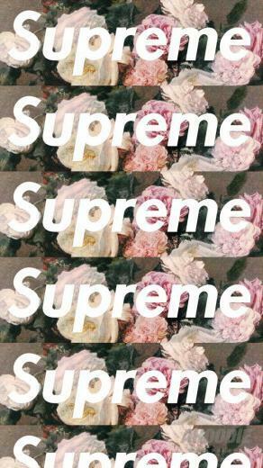 Supreme Floral Wallpaper Sticker