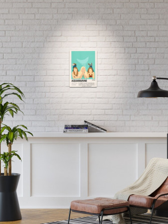 Aquamarine Trio Metal Print By Liluna