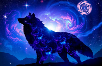 Galaxy Wolf Wallpaper