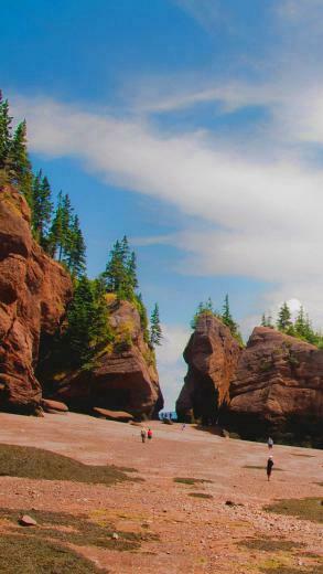 Hopewell Rock New Brunswick iPhone Wallpaper