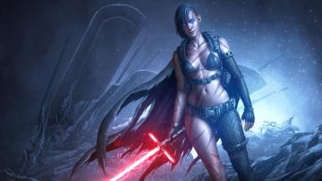 Star Wars Girl Lightsaber Warrior 4k Wallpaper