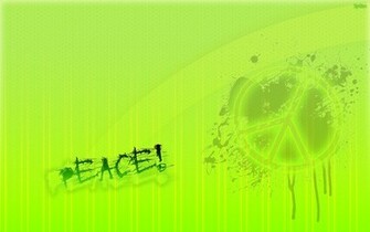 Peace Green Wallpaper By Claxtreme