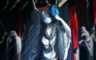 Japanese Oni Mask Demons Horns Masks
