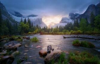 Wallpaper Spring Ca April Usa Yosemite National Park State