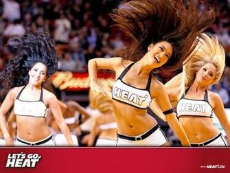 Nba Miami Heat Dancers Cheerleaders White Outfit Desktop