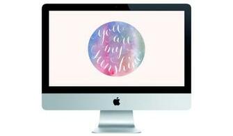 Watercolor Calligraphy Desktop Background Posta Via Gufo For The