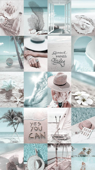 Spice Up Your Room With This Boho Beach Aesthetic Photo Wall