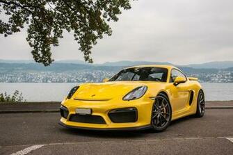 Porsche Cayman Gt4 Yellow Wallpaper Photos Pictures