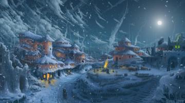 Artwork Painting Architecture Building Fantasy