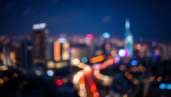 City Lights Bokeh Wallpaper