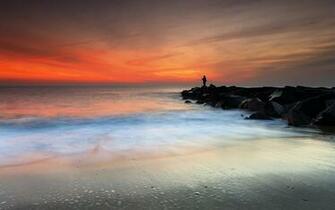 Monmouth Beach New Jersey During Sunrise Wallpaper And