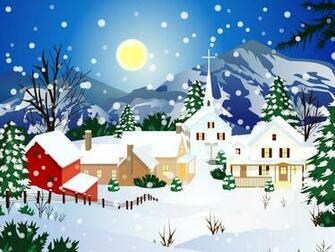 Christmas Snow Desktop Wallpaper HD Background
